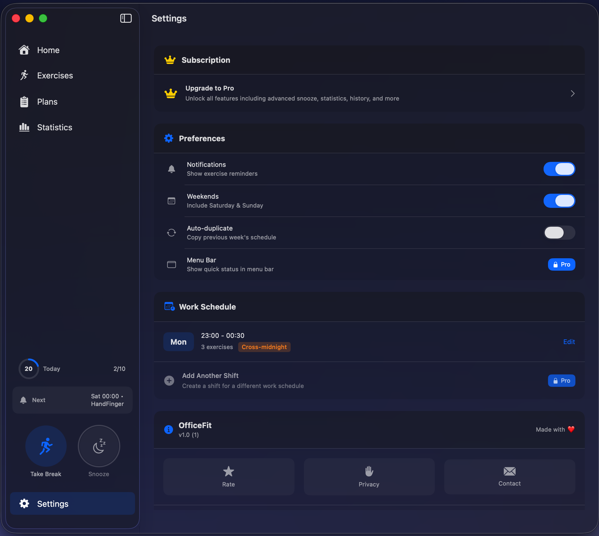 Smart Exercise Reminders